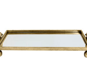 Gold Mirror Metal Tray Runner 60cm