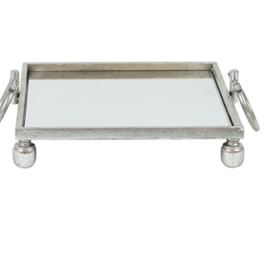 Silver Mirror Metal Tray 41cm