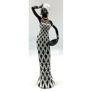 African Lady Indira With Hand on Head 34cm