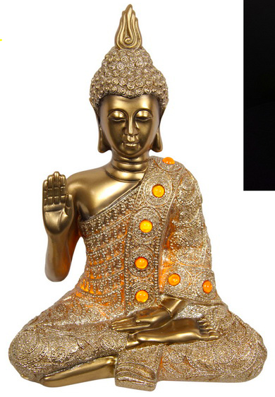 Light Up Gold Buddha Rulai 27cm