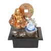 Happy Buddha Water Feature Spinning Ball Led 27cm