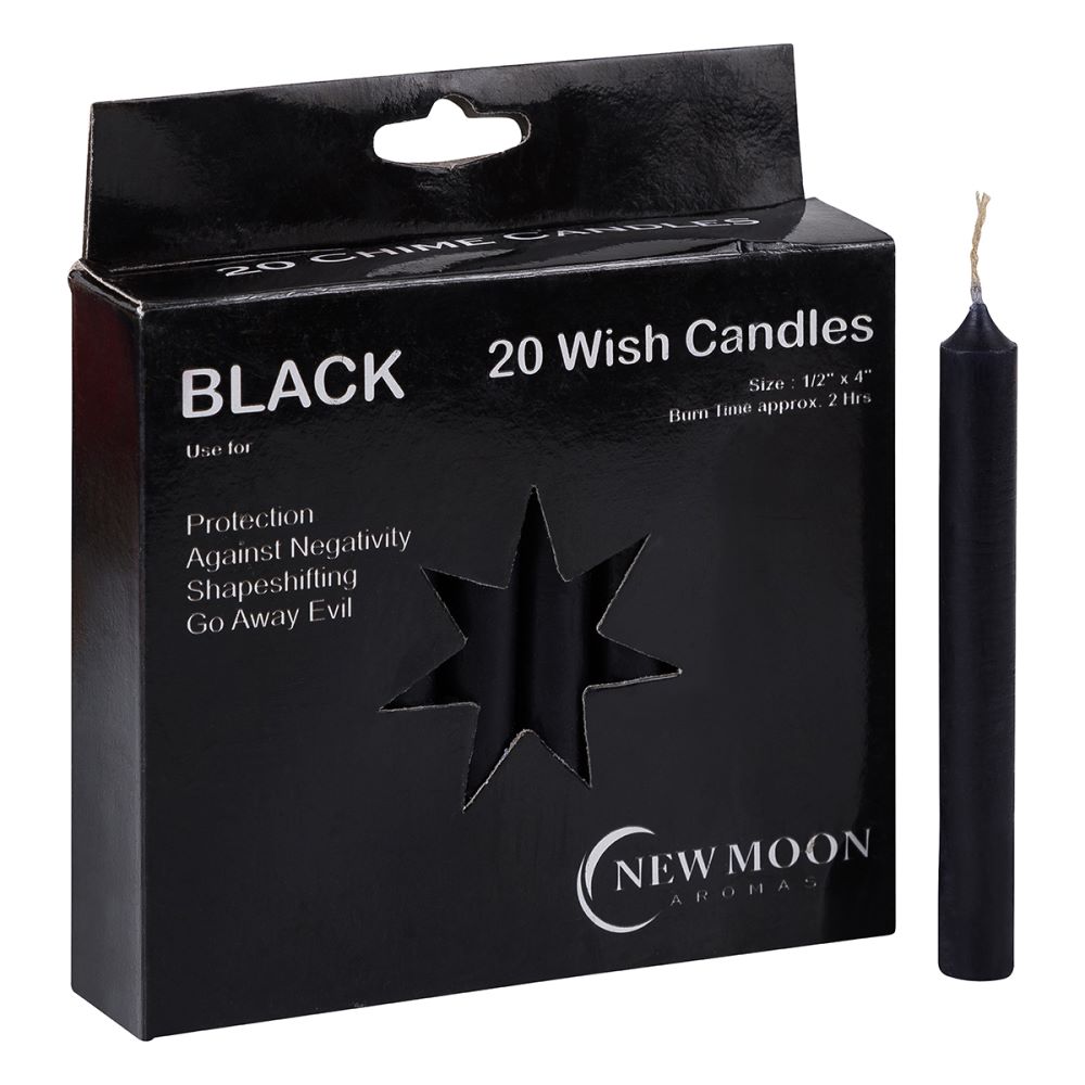 Black Wish Candles 20pk