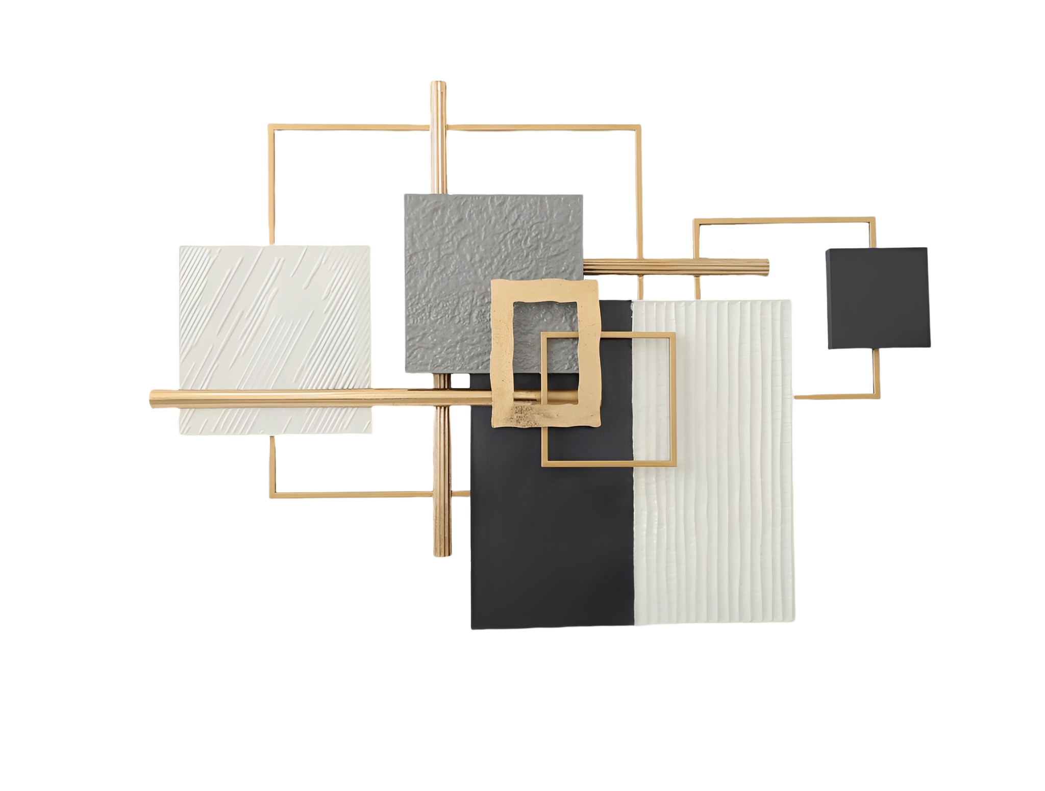 Metal Wall Art Square Ripple Decorate Your Home with Unique Unique Style